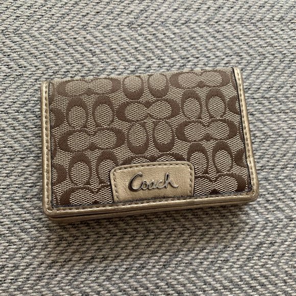 Coach Signature Business Credit Card Wallet